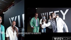 WIFEY Blonde MILF Hotwife Frenchy Gets Crempied In Epic DP Gangbang