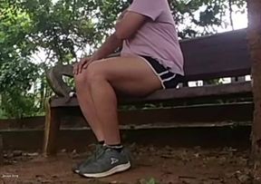 Jasmin Sissy Outdoor Flashing in Public Park - Indian Crossdresser Teasing &amp; Showing Off
