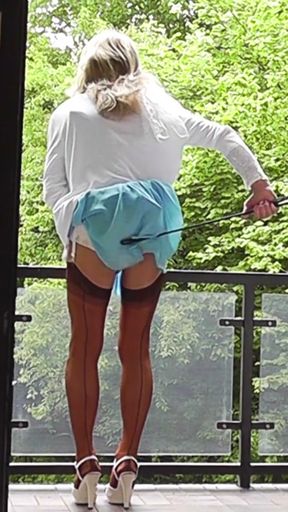 Cum Shower From The Balcony   Clip 1