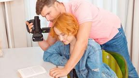 ”Naked cutie tests her skills”