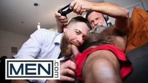 Men - Stepdaddy Cakes Sucks His Boyfriend Stepdaddy Johns Dick While He Is Gaming, Then Takes A Ride