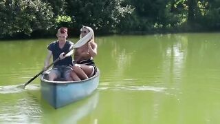 Amazing Fake Jugs - Shalina Devine and Kitana Lure enjoy a day out at the lake