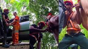 putaria entre trabalhadores fardados nas trilhas de curitiba