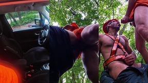 putaria entre trabalhadores fardados nas trilhas de curitiba