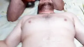 TBT Cuckold Films Husband Eating the Greedy Fat Guy (COMPLETE IN SHEER AND RED)