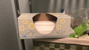 Masturbating while staring at a box of Puffs Plus tissues, with a surprise at the end