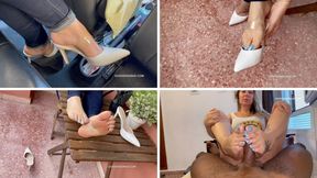 I went to do a footjob in Spain - GODDESS GRAZI (MP4-HD 1080p)