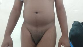 Desi Indian boy stepped in the measures of making masaaj