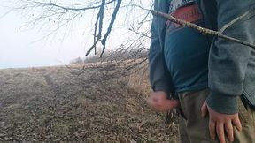 chubby guy jerks off his beautiful cock