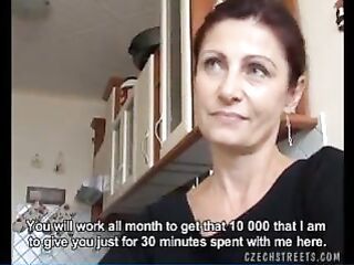 Mature woman for money.