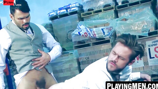 PlayingMen.com - Jean Franco's muscular ass pumping of captured Mike De Marko