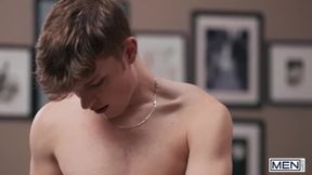 MEN - Sam Holister Rides Jake Preston’s Dick In The Living Room While His Boyfriend