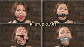 Bramble - Gag test for chair tied sweetie (FULL HD MP4)