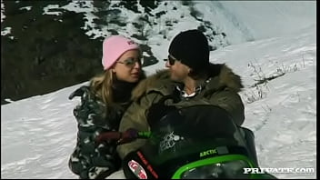 Liliane Tiger Has Her Perfect Ass Invaded on a Snowmobile