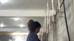 Risky office fuck with my busty neighbor