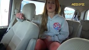 cheyenne jewel pisses her skintight jeans in minivan
