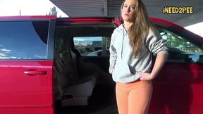 cheyenne jewel pisses her skintight jeans in minivan