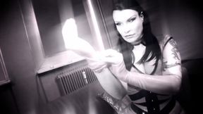 Crossdresser slaves licking mistresses piss