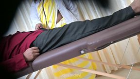 Doctor Sridevi having fun with her patient