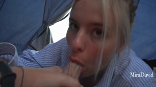 Summer Adventure - We Fucked Out Twice on a Public Beach (and got caught) - MiraDavid POV