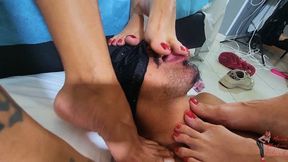 Foot gagging, part 3, by Manu, Mibby, Madame Agatha and Slave, FULL HD