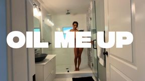 Oil Me Up: full body oiling, hole spreading and masturbation