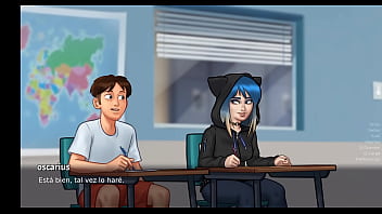 TWO GUYS HAVE SEX IN THE LIBRARY WHILE I GET HORNY SUMMERTIME SAGA 3