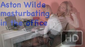 aston wilde masturbating in the office