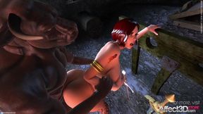Fantasy Animation With Dirty Witch Getting Fucked By Minotaur