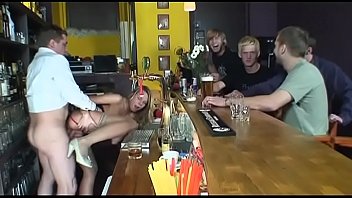 blonde got cum gangbang