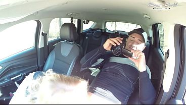 Behind The Scenes Of Sharon White anal fucked and creampied in the forest