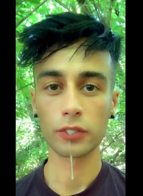 After Guys Left I Used to Play with Their Cum in Mouth - 2 Loads Swallowed