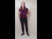 Preview: Jessabelle Cox - Purple Sweater Pee