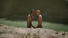 a guy decided to swim in a waterfall with a friend, had sex with him, and gave him a blowjob