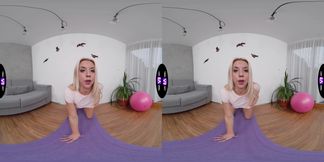 Masturbating on a big pink ball - TmwVRnet