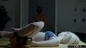 Step brother ties up hot petite blonde and fucks her hard
