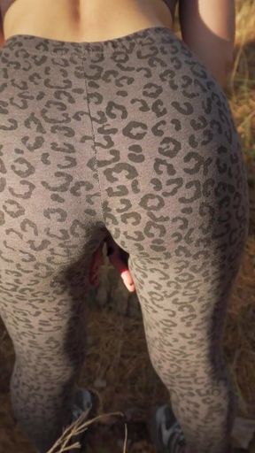 Must-share moment from &quot;Petite Milf In Tight Leopard Leggings Teases Sexy Ass&quot;
