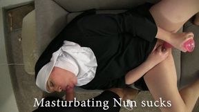 Masturbating Nun Sucks Dick 3