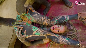 Sexy ALT dreadhead girl rides a big cock with her ASS