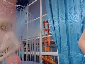 Skinny russian with huge naturals tits and abs lactating