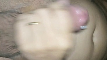 Femdom, pegging my husband, fucking and fingering her tight ass until massive cum