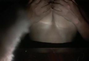 Stunning Curves Surprise: A Playful Show for Her Boyfriend - Big boobs show to boy friend.