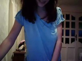 Cute 18 year old girl play with her pussy