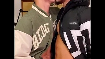 Hot muscular boys come together and fuck each other at the hotel