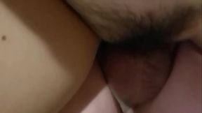 Vietnamese oriental hang hairy pussy fucked