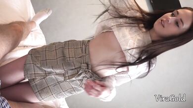 Beautiful 18yo Brunette Fucked by Stepdad