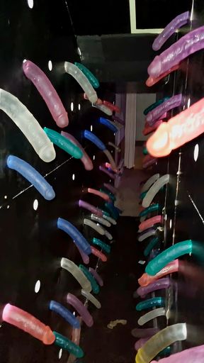The Multicolored Dildo🌈Wall at the SEXSHOP&bull;CiN&Eacute; L'ANNEXE DU SEXODROME PariS⁹ VaneSsaBiTCHx