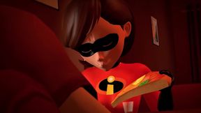 ElastiGirl Rides The Incredibles Hero Hard in Doggy Style VR Action