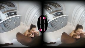 white girl taismercedes enjoys her first big black cock in vr