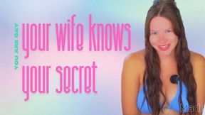 Your Wife Knows Your Secret {Femdom}